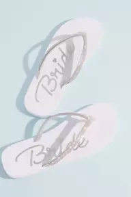 Flip Flops & Bride-Perfect Slides in White, Neutrals