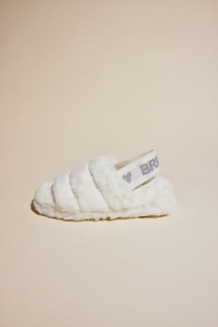 Picture of Faux Fur Bride Slippers