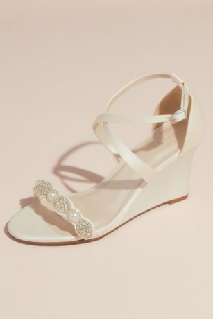 ivory wedge flip flops