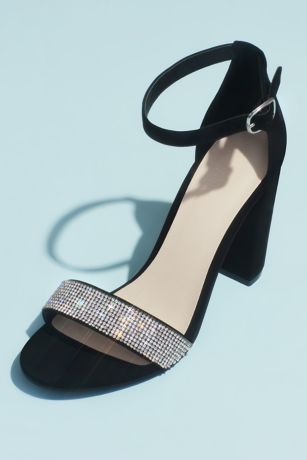 crystal black heels