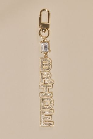 Picture of Pearl and Crystal Embellished Bride Keychain