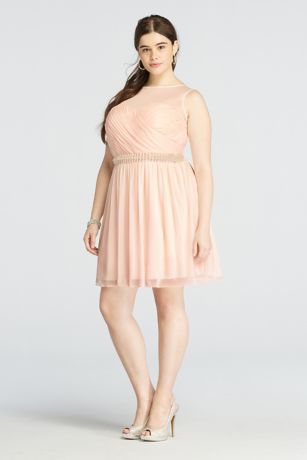 plus size short bridesmaid dresses