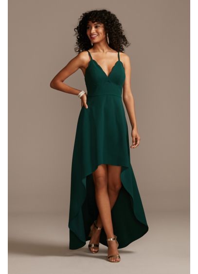 High Low A-Line Spaghetti Strap Cocktail and Party Dress - Speechless