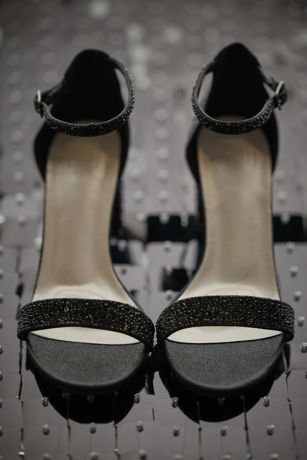 Picture of Allover Crystal Glitter Block Heel Sandals