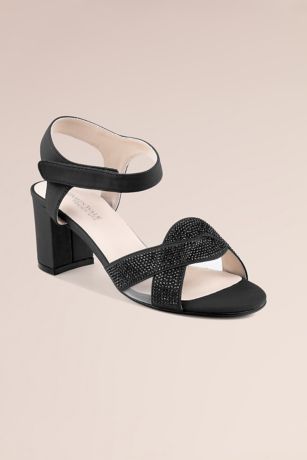 Picture of Stoned Vamp Block Heel Sandals with Ankle Strap