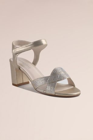 Picture of Stoned Vamp Block Heel Sandals with Ankle Strap