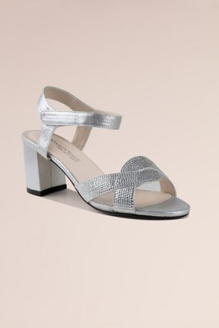 Picture of Stoned Vamp Block Heel Sandals with Ankle Strap