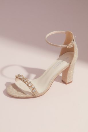 block ivory heels