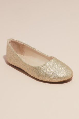 girls gold flats