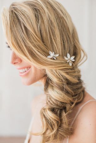 crystal hair pins for wedding