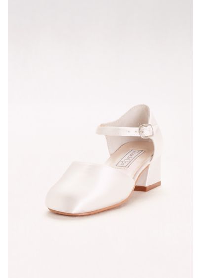 Clarissa Classic Dyeable Flower Girl Shoes - Perfect for any occasion, these dyeable satin shoes