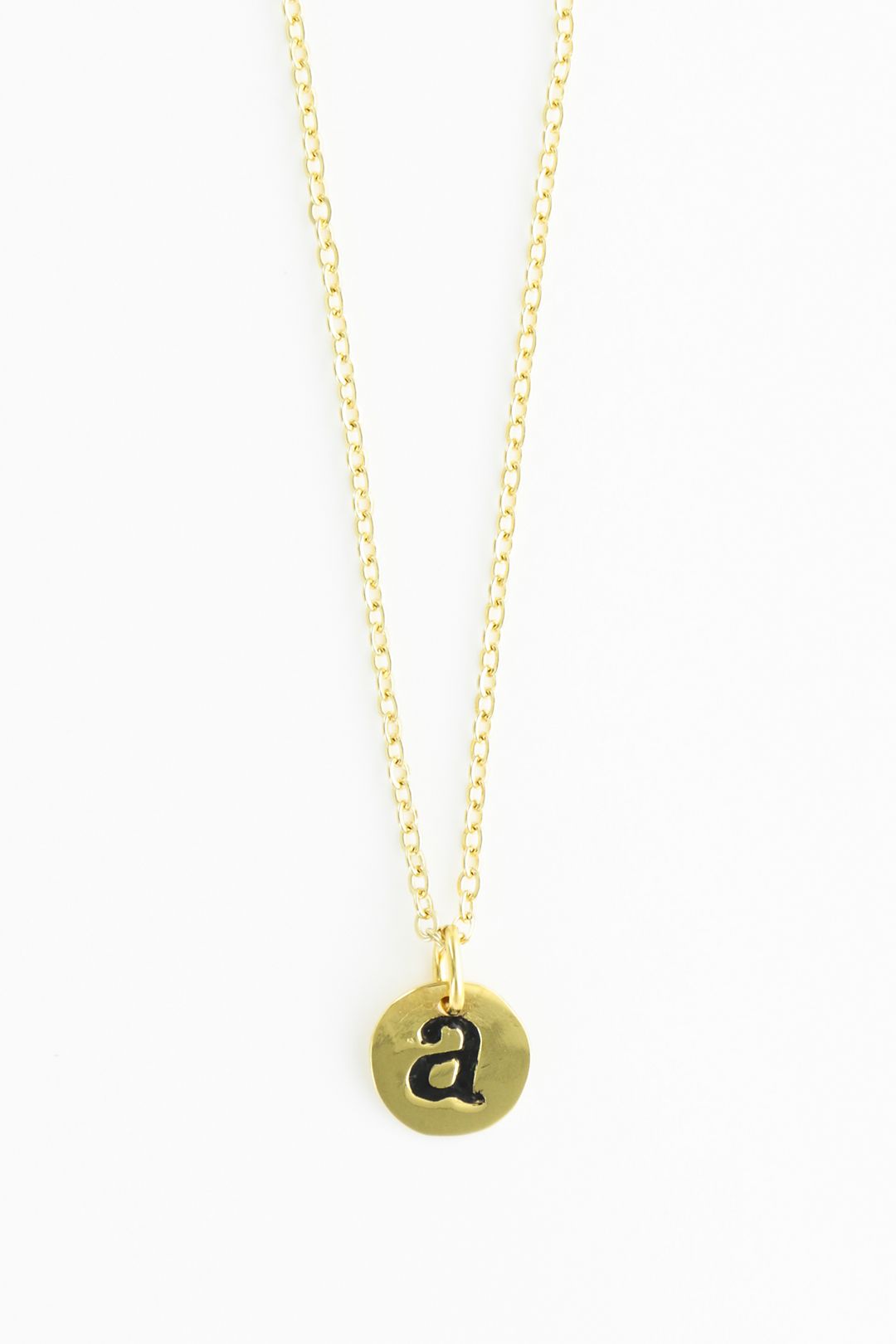 Personalized Initial Gold-Plated Necklace Image 2