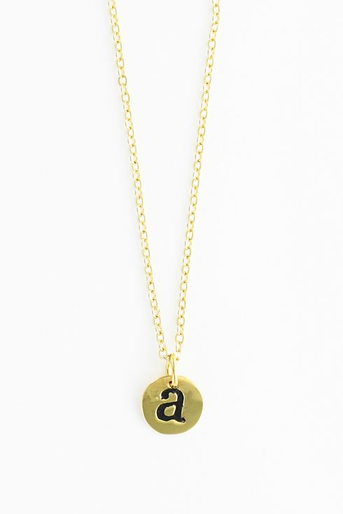 Personalized Initial Gold-Plated Necklace Image 2