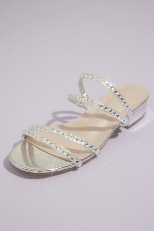 Picture of Rhinestone Convertible Strappy Flat Sandals