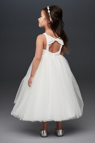 white dress with bow in back