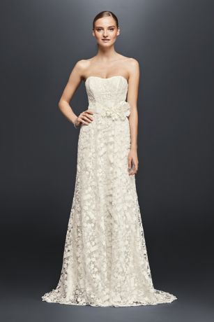 White By Vera Wang Corded Lace Wedding Dress 4