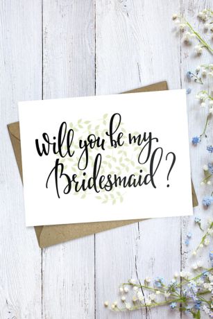 card will you be my bridesmaid