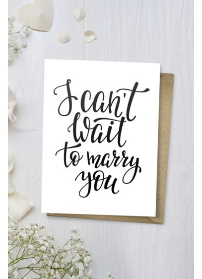 I Cant Wait To Marry You Wedding Card