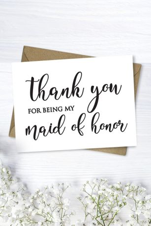 thank you for maid of honor
