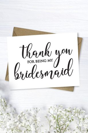 maid of honour thank you message