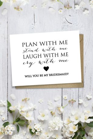 card will you be my bridesmaid