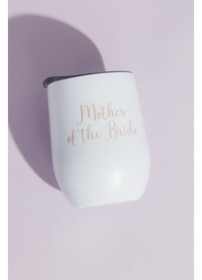 Mother of the Bride Silicone-Wrapped Wine Tumbler - Cheers, mom! This silicone-sleeve stainless steel wine tumbler
