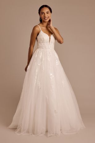 Picture of Spaghetti Strap Tulle Ball Gown