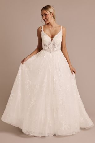 Picture of Basque Waist Ball Gown Wedding Dress