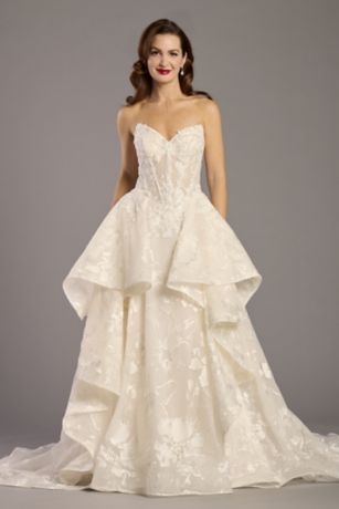Picture of Lace Appliqued Pickup Ball Gown