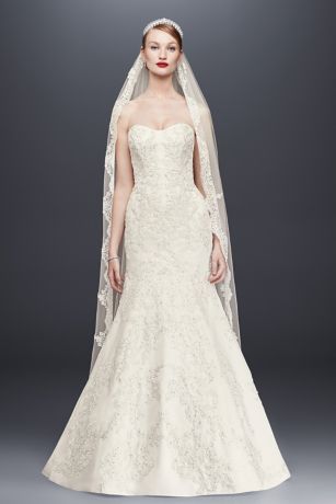 Satin And Lace Wedding Dress 4