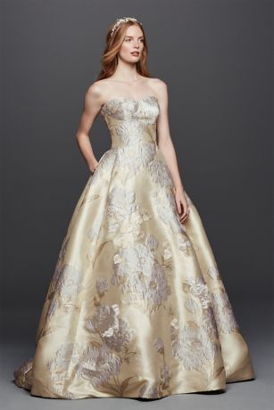 brocade lace wedding dress