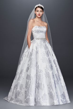 Floral Brocade Ball Gown Wedding Dress | David&#39;s Bridal