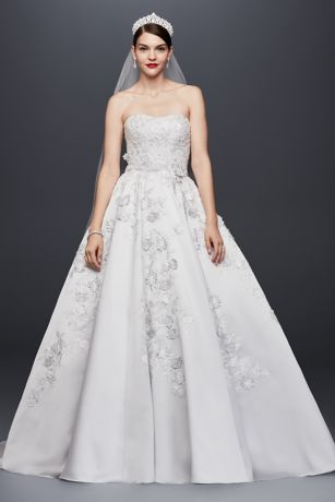 david's bridal satin wedding dress