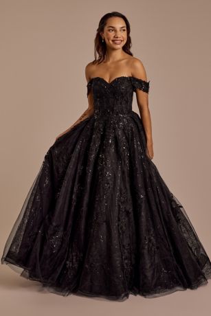 Picture of Off-the-Shoulder Lace-Up Back Wedding Dress