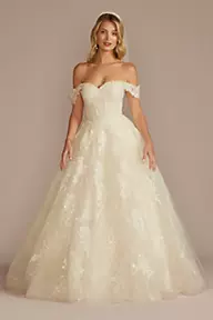 David's Bridal Michaelangelo 4XLT8607 New Wedding Dress Save 84% -  Stillwhite