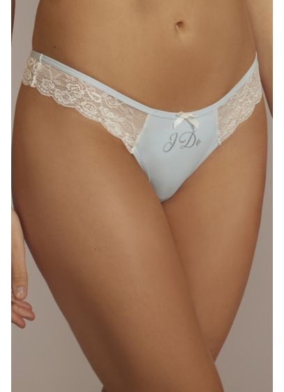 I Do Lace and Satin Thong - Wedding Accessories