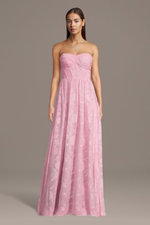Picture of Twist Bodice Burnout A-Line Dress