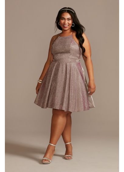 Short A-Line Halter Sweet 16 Dress - Jules and Cleo