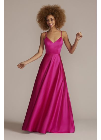 Long A-Line Spaghetti Strap Formal Dresses Dress - Jules and Cleo