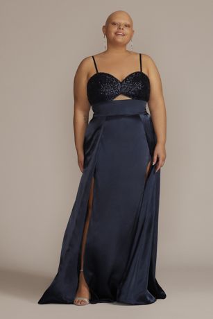 sparkly homecoming dresses plus size