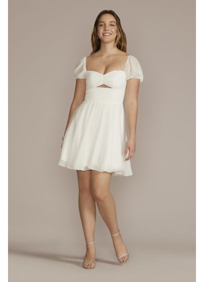 Short A-Line Short Sleeves Bridal Shower Dress - Jules and Cleo