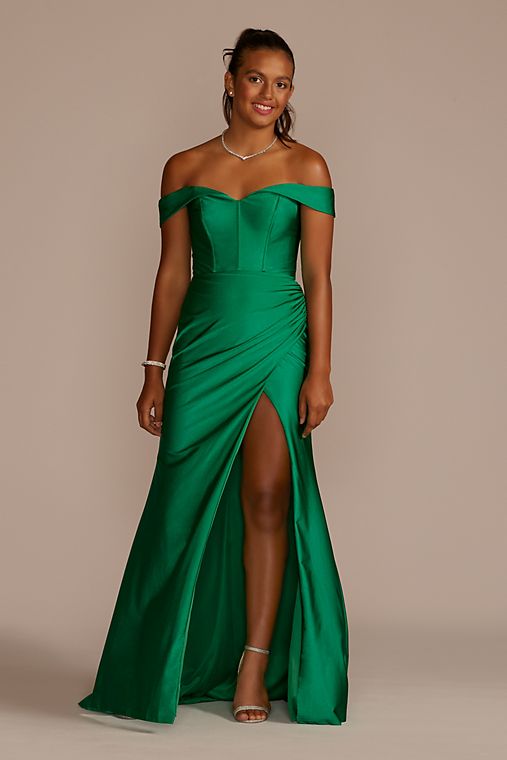 Long Evening Dress Formal Party Prom Gown Green Sequins Spaghetti Strap Size XS