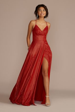 Women's Red Designer Evening Gowns