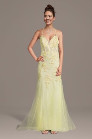 Picture of Illusion Corset Bodice Mermaid Dress