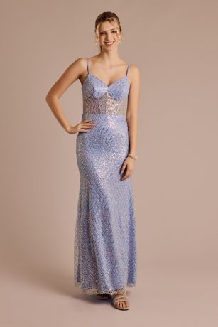 Picture of Iridescent Beaded Sheath Dress