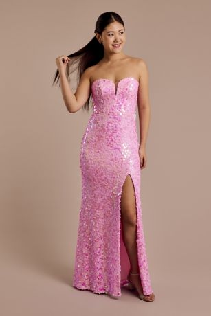 Picture of Sweetheart Neckline Sequin Sheath Dress
