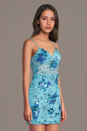 Picture of Statement Sequin Paillette Mini Dress
