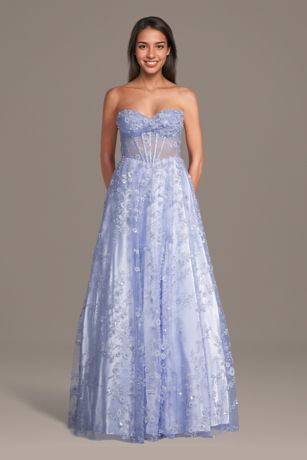 Picture of Twist Corset Bodice Sweetheart A-Line Dress