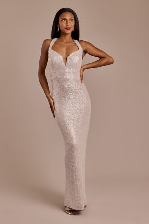 Picture of Allover Sequin Tank Sheath Dress