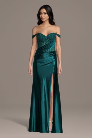 Picture of Sculpting Satin Illusion Bodice Corset Sheath